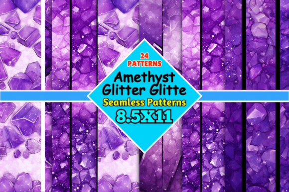 Amethyst Glitter Patterns: A Versatile Digital Resource for Creative Projects
