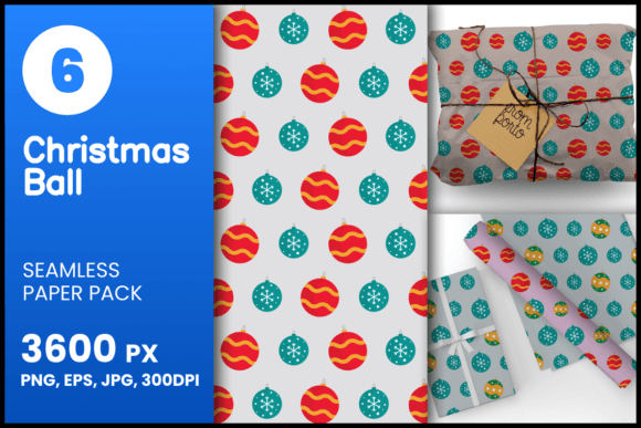 Christmas Ball Seamless Patterns for Creative Projects