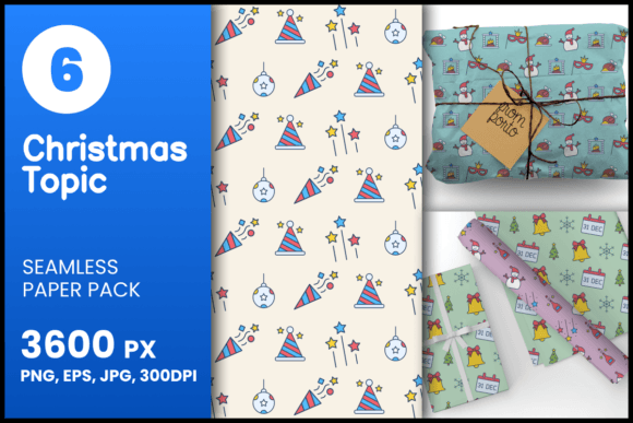 Christmas Topic Seamless Patterns: A Versatile Design Asset for Festive Projects
