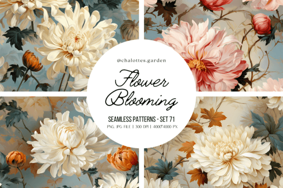 Chrysanthemums Blooming 3D Patterns: Elevate Your DIY Projects with Timeless Beauty