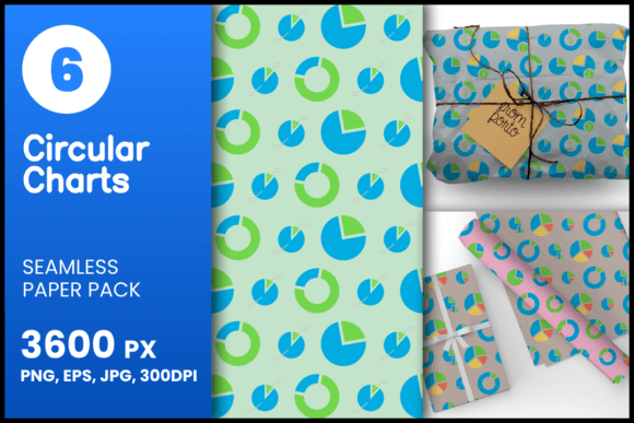 Circular Charts Seamless Patterns: A Versatile Design Asset for Modern Creativity