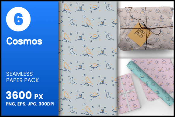 Cosmos Seamless Patterns for Creative and Professional Projects