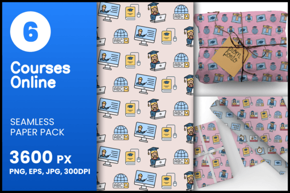 Courses Online Seamless Patterns: A Versatile Design Resource for Creative Projects