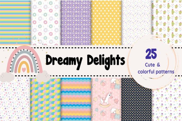 Dreamy Delights Cute Colorful Patterns