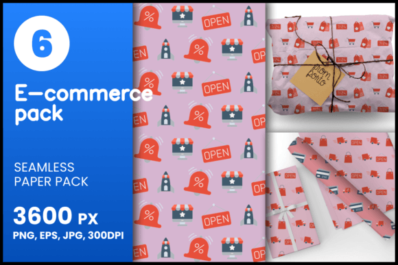 E-commerce Pack Seamless Patterns
