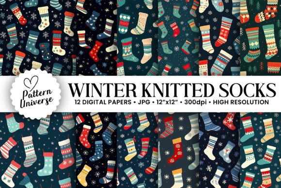 Exploring the Versatility of Winter Knitted Socks Seamless Patterns in Creative Projects