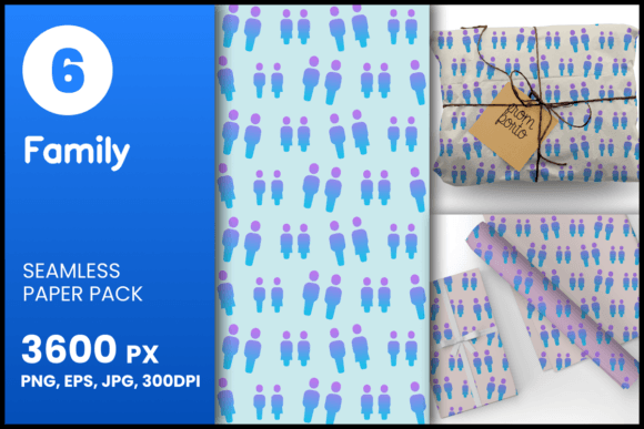 Family Seamless Patterns: A Versatile Design Resource for Creative Projects