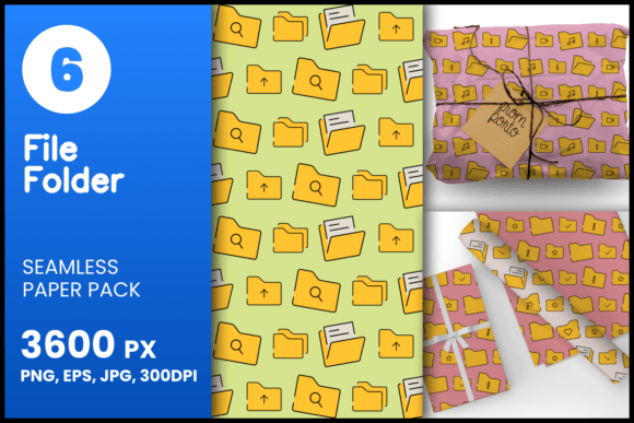 File Folder Seamless Patterns: A Versatile Design Resource for Creative Projects