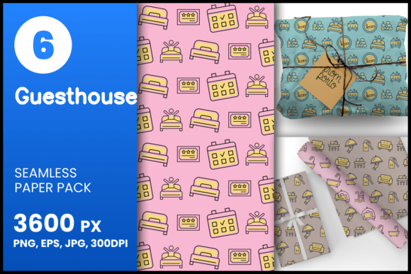 Guesthouse Seamless Patterns: A Versatile Design Asset for Creative Projects
