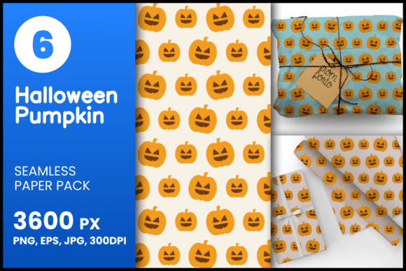 Halloween Pumpkin Seamless Patterns: A Versatile Design Asset for Creative Projects