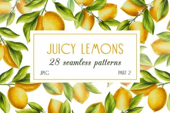 Juicy Lemons Seamless Patterns PART 2: Strategic Use for Creative and Professional Projects