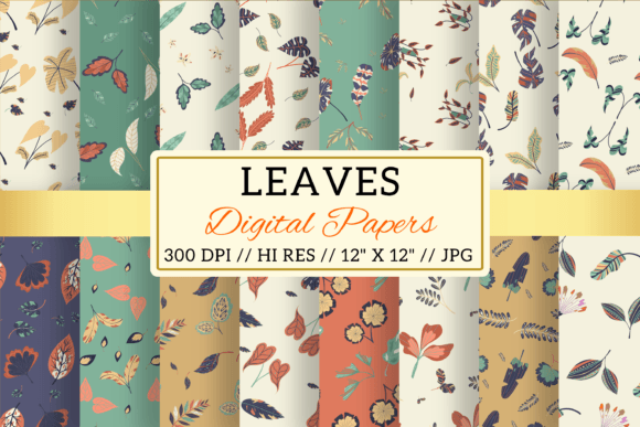Leaf Digital Papers Patterns: A Versatile Tool for Creative Projects