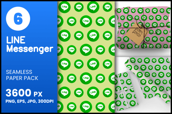 LINE Messenger Seamless Patterns: A Versatile Asset for Creative and Digital Projects