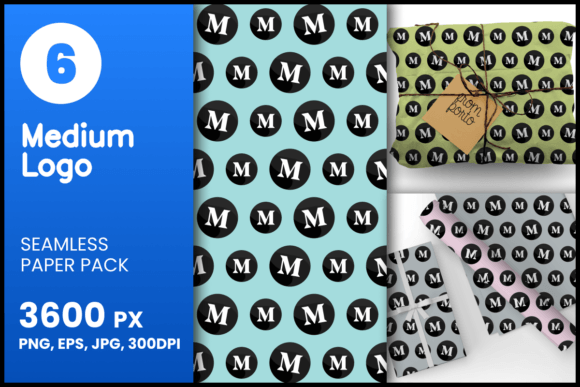 Medium Logo Seamless Patterns: A Versatile Design Resource for Creatives and Professionals