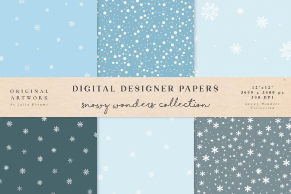 Snowflake Overlays Seamless Patterns: A Versatile Tool for Designers and Creators